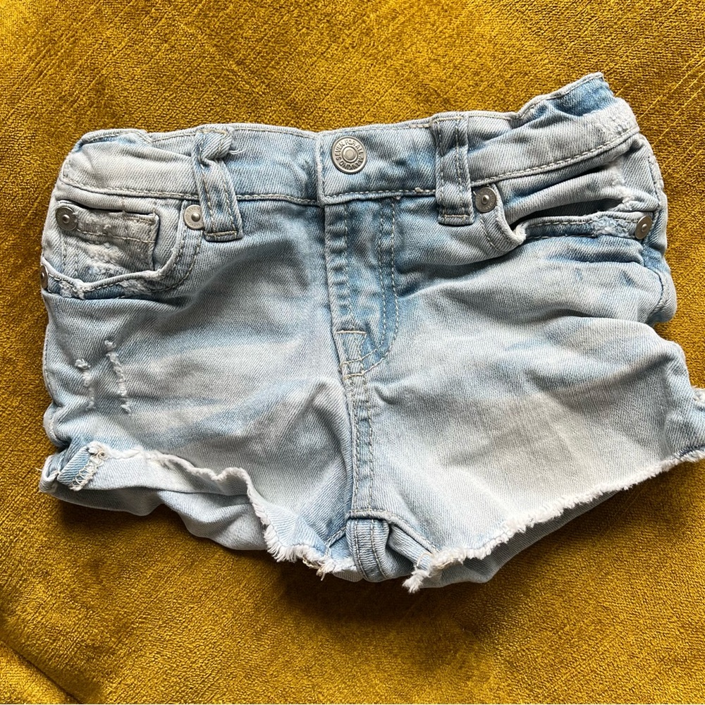 7 for all Mankind Toddler / Little Girls Light Blue Denim Shorts